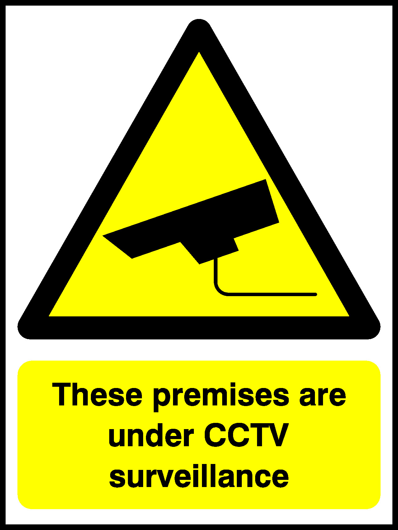 These Premises Are Under Cctv Surveillance Security Signage - SECU0034