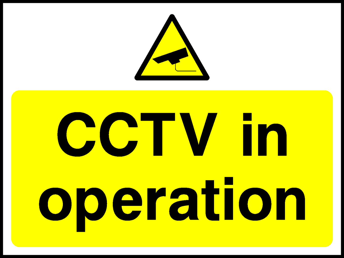 Cctv In Operation Security Signage - SECU0049