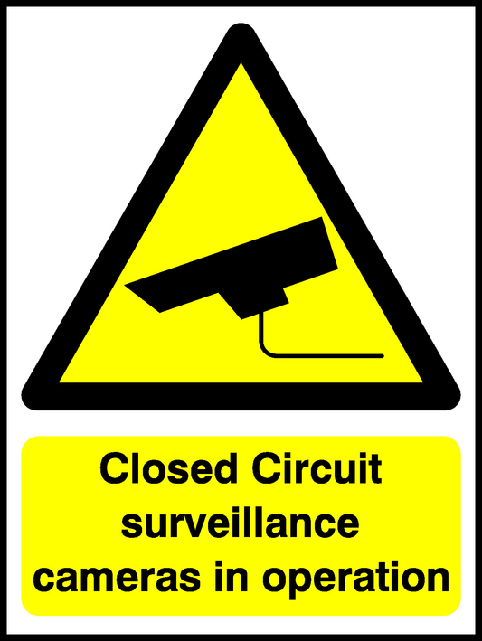 Closed Circuit Surveillance Cameras In Operation Security Signage - SECU0042