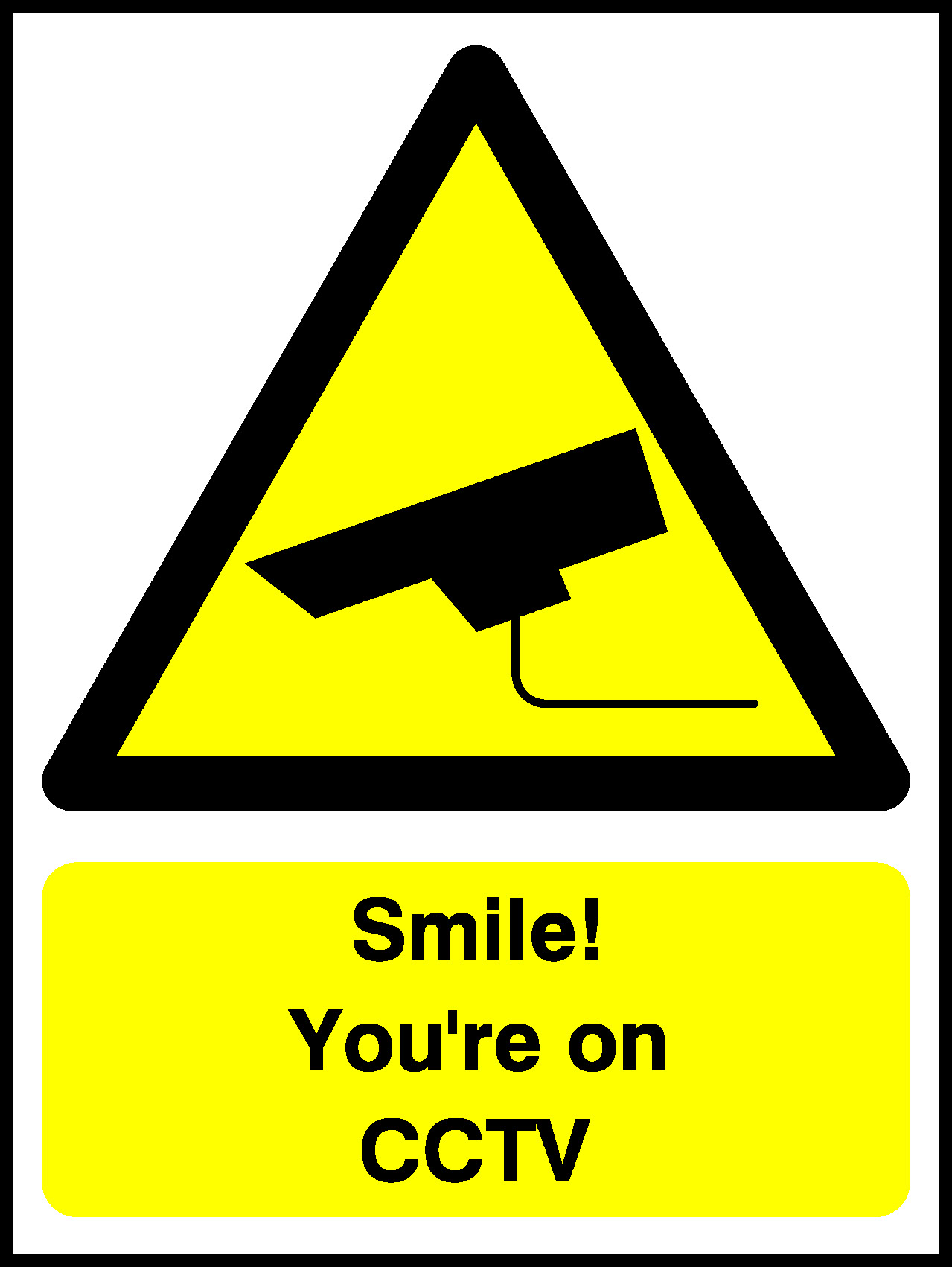 Smile! You'Re On Ccw Security Signage - SECU0040