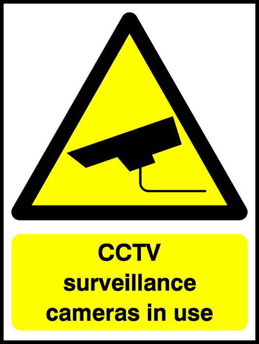 Cctv Surveillance Cameras In Use Security Signage - SECU0041