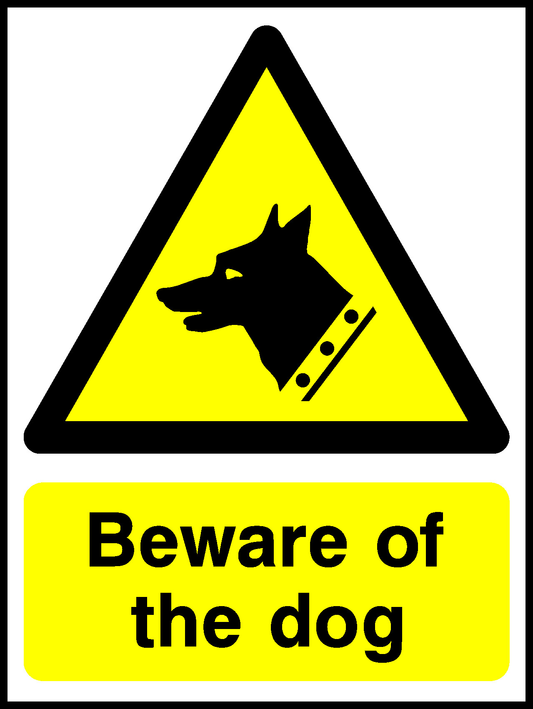 Beware Of The Dog Security Signage - SECU0045