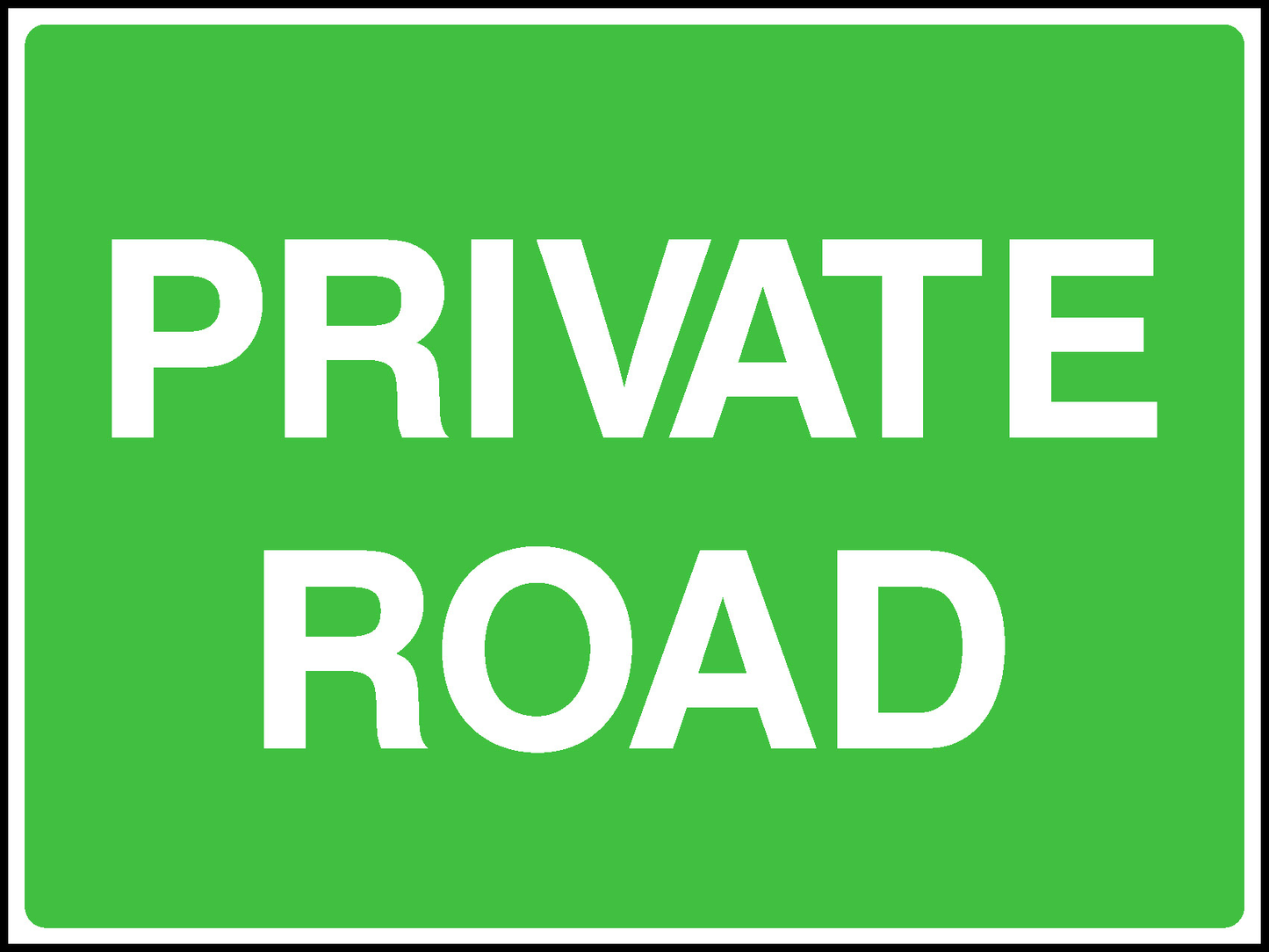 Private Road Road Traffic Site Traffic Signage - SITE0015