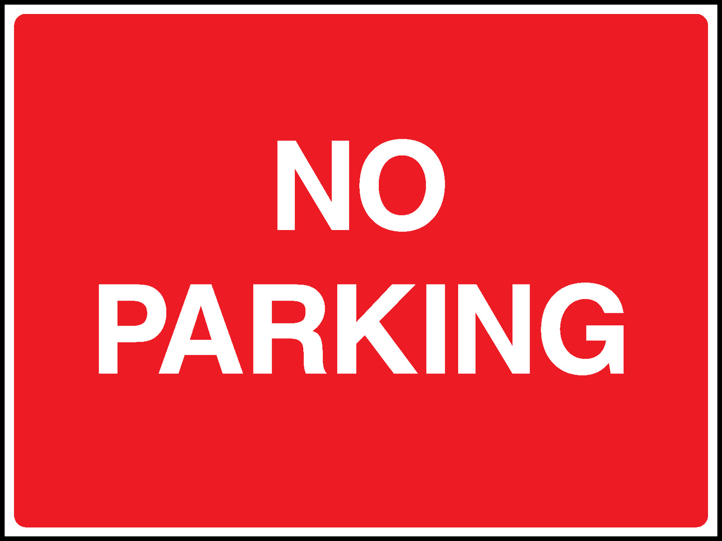 No Parking Road Traffic Site Traffic Signage - SITE0018