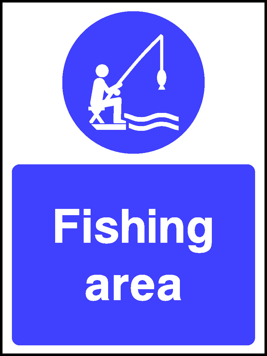 Fishing Area Water Safety Signage - WATE0055