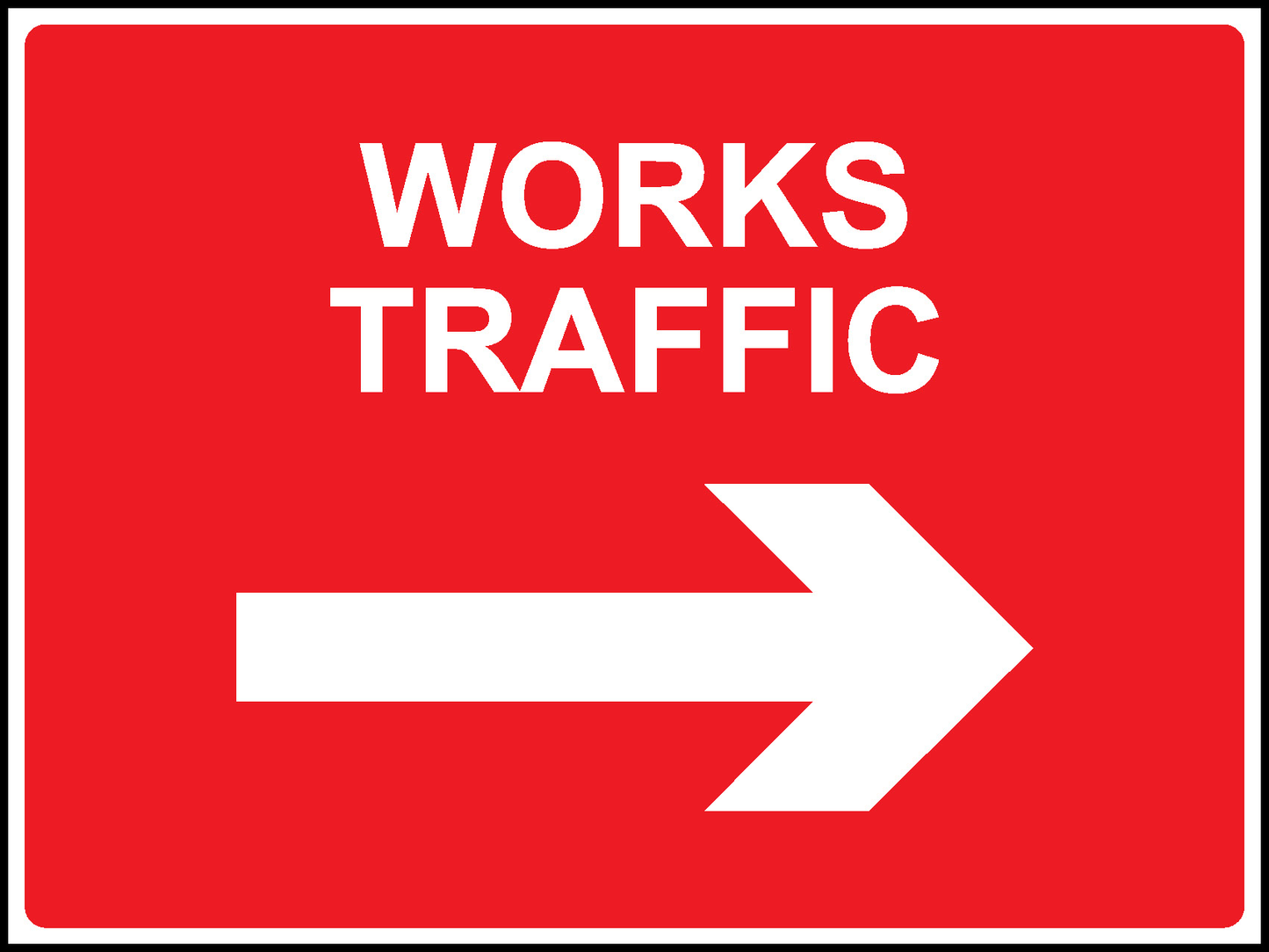 Works Traffic Road Traffic Site Traffic Signage - SITE0026