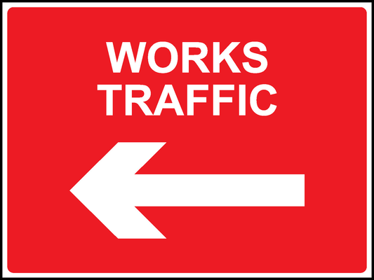 Works Traffic Road Traffic Site Traffic Signage - SITE0027